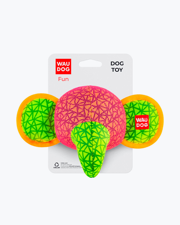 Іграшка для собак WAUDOG Fun, Слон, Рожева