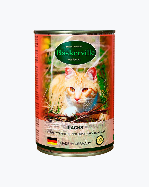 Консервований корм для котів Baskerville, лосось 400 г