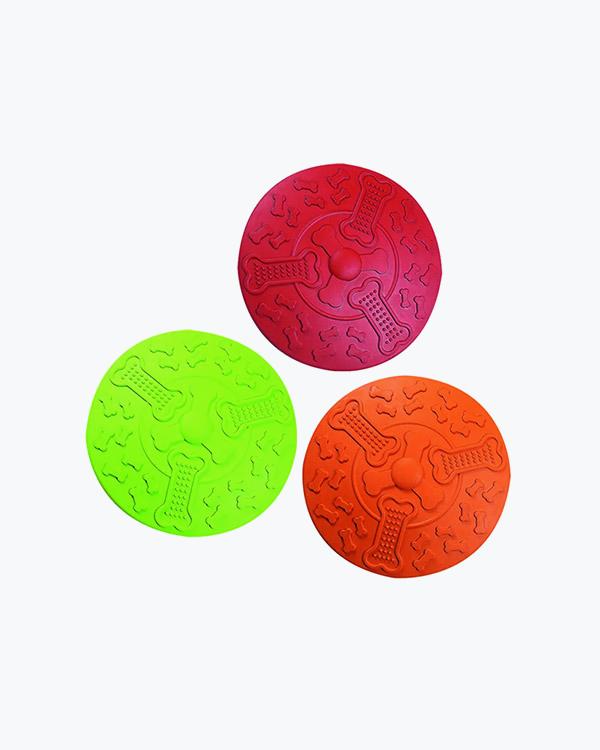 Інтерактивна гумова іграшка для собак Flamingo Frisbee, 22 см