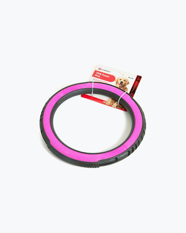 Іграшка для собак Flamingo Foam Livia Ring L кільце з ароматом малини