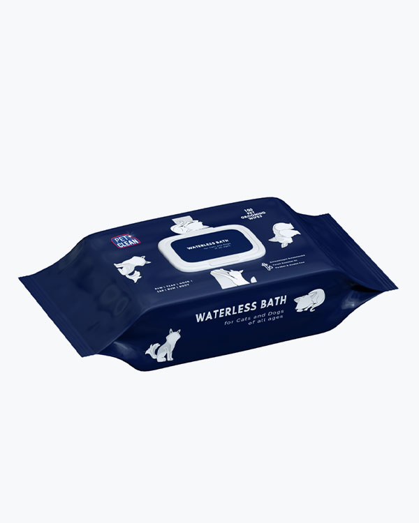 Серветки вологі Pet Clean Pet Grooming Pouch, зволожуючі, з ароматом японської вишні, 100 шт