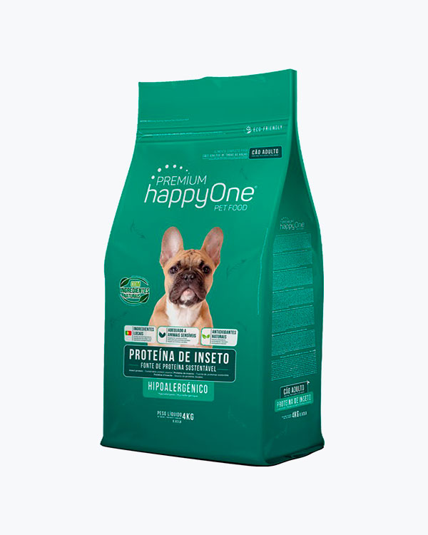 УЦІНКА - Сухий гіпоалергенний корм happyOne Premium Adult для дорослих собак, протеїн комах, 4 кг