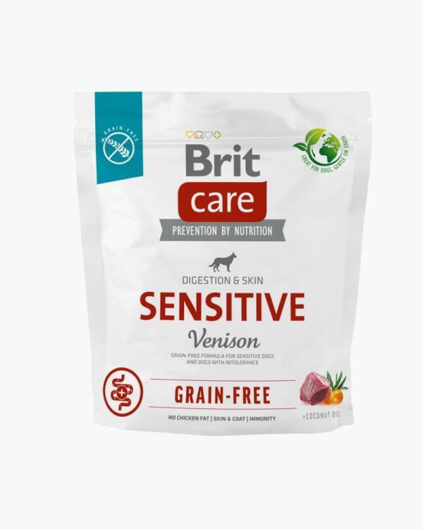 УЦЕНКА - Сухой корм для собак с чувствительным пищеварением Brit Care Sensitive Venison Potato 1 кг