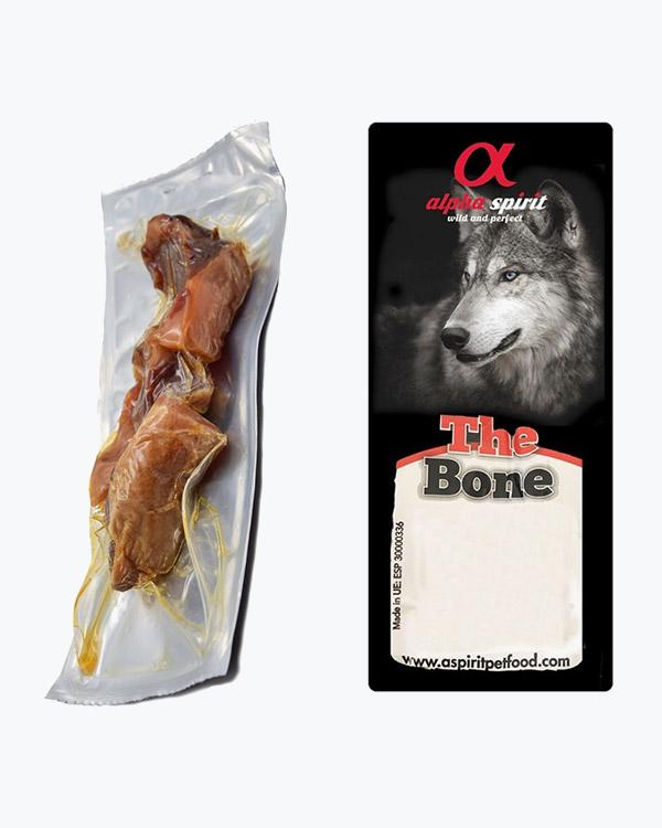 УЦІНКА - Ласощі для собак Alpha Spirit Ham Bites м'ясна кістка хем байтс, 19-21 см