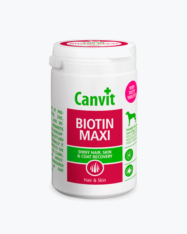 УЦІНКА -Canvit. BIOTIN MAXI. Здорова шкіра і блискуча шерсть. Вітаміни для собак, 230г