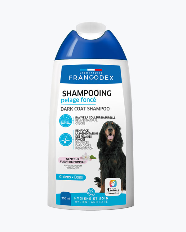 Шампунь Francodex Dark Coat Shampoo, для собак, з чорною шерстю, 250 мл