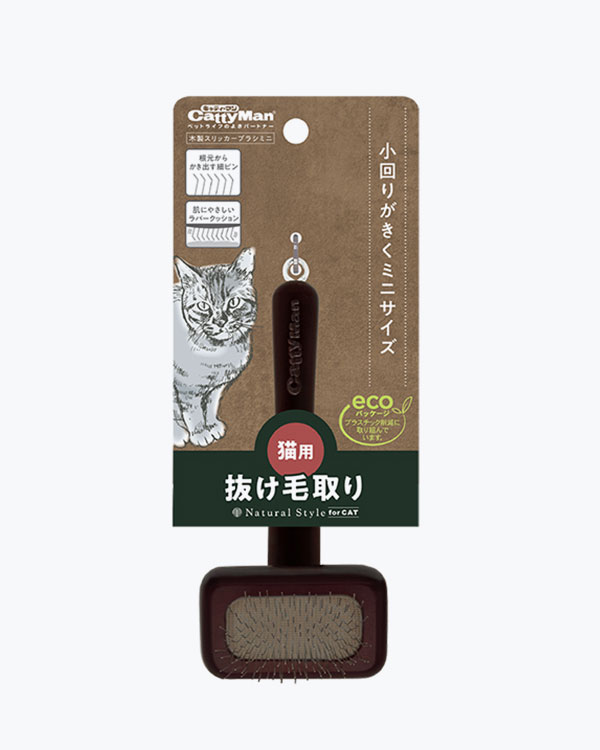 Пуходерка-слікер CattyMan NSC Slicker Brush, для котів і собак малих порід, 13 см