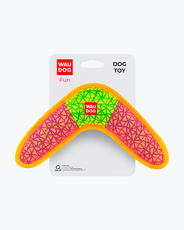 Іграшка для собак WAUDOG Fun, Бумеранг, Рожева