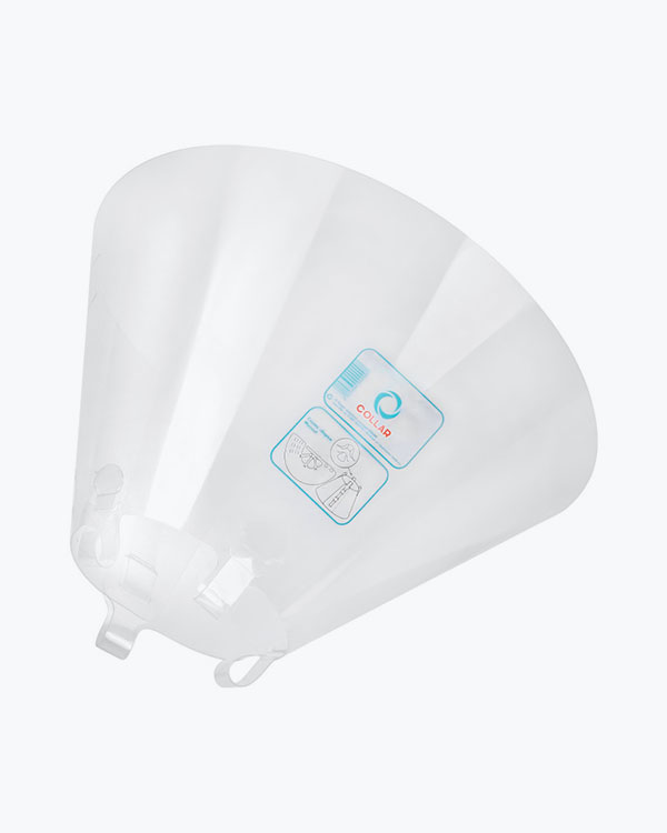 Ветеринарний післяопераційний комір Collar Dog Extremе, для собак і котів, пластиковий, розмір M