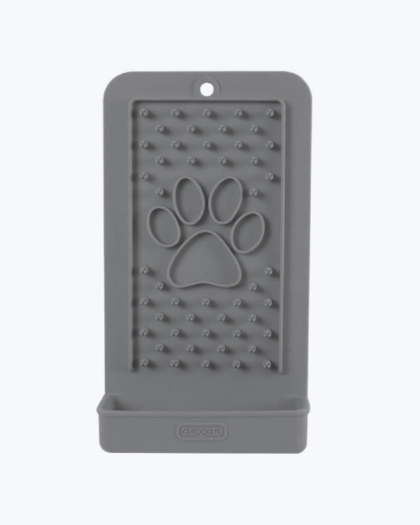 Килимок для злизування і ласощів Dexas Snack & Distract Vertical , вертикальний, світло-сірий