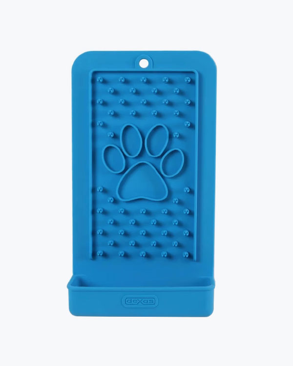 Килимок для злизування і ласощів Dexas Snack & Distract Vertical , вертикальний, блакитний