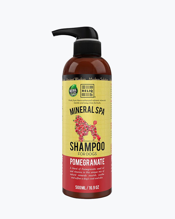 Шампунь RELIQ Mineral Spa Pomegranate Shampoo, для собак з екстрактом гранату, 500 мл