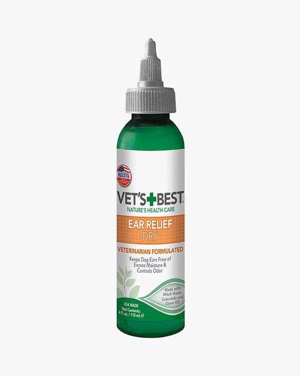 Лосьйон Vet's Best Ear Relief Dry, підсушуючий, для догляду за вухами собак, 118 мл